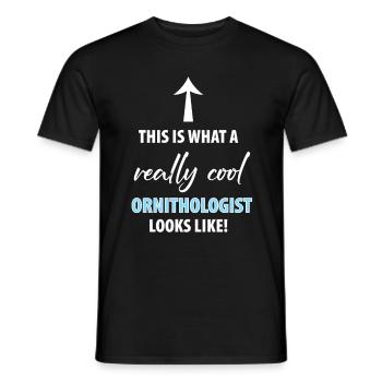 Observation des oiseaux Oiseaux Observation des oiseaux Oiseaux - T-shirt homme - noir - Devant - AI Model Male 178 light (178cm)