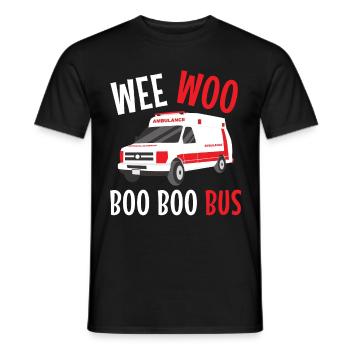Sanitäter Wee Woo Bus Rettungsdienst - Männer T-Shirt - Schwarz - Vorne - AI Model Male 178 light (178cm)
