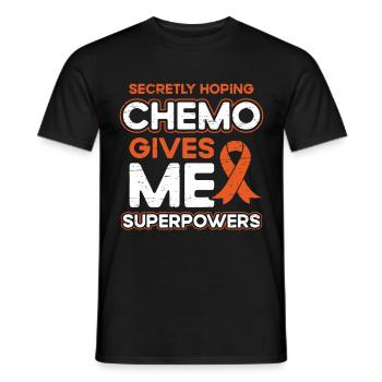Insgeheim hoffen, dass Chemo mir Superkräfte verleiht - Männer T-Shirt - Schwarz - Vorne - AI Model Male 178 light (178cm)