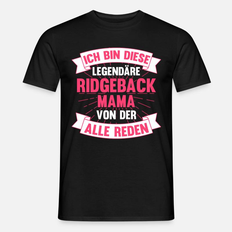 Rhodesian Ridgebackmama Rhodesian Ridgeback Mama - Männer T-Shirt - Schwarz
