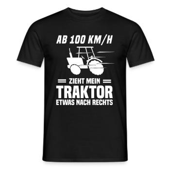 Landwirt Bauer Traktor Trecker Lustiger Spruch - Männer T-Shirt - Schwarz - Vorne - AI Model Male 178 light (178cm)