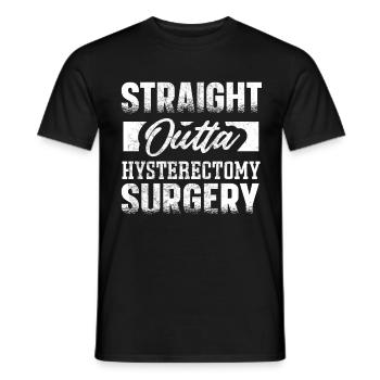 Uterus Hysterektomie Chirurgie Hysterektomie Uterus - Männer T-Shirt - Schwarz - Vorne - AI Model Male 178 light (178cm)