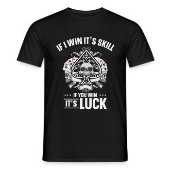 Poker Pokerface Pokertunier All In - T-shirt homme - noir - Devant - AI Model Male 178 light (178cm)