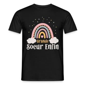 Ätere Schwester Große Schwester - Männer T-Shirt - Schwarz - Vorne - AI Model Male 178 light (178cm)