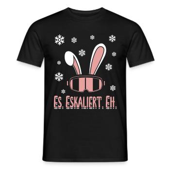 Skieurs Il Escalade Eh Party Ski Ski - T-shirt homme - noir - Devant - AI Model Male 178 light (178cm)