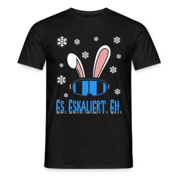 Skieurs Il Escalade Eh Party Ski Ski - T-shirt homme - noir - Devant - AI Model Male 178 light (178cm)