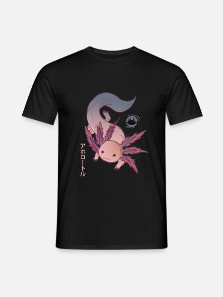 axolotl Haustier Geschenk Ambystoma mexicanum - Mænd T-shirt - sort