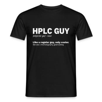 High performance liquid chromatography HPLC Guy - Männer T-Shirt - Schwarz - Vorne - AI Model Male 178 light (178cm)
