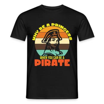 Pirate Pirate Pirate Bateau Pirate Cadeau - T-shirt homme - noir - Devant - AI Model Male 178 light (178cm)