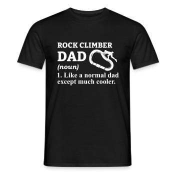 Boulder Climbing Mountaineering Rock Climbing Gift - Men's T-Shirt - black - Front - AI Model Male 178 light (178cm)