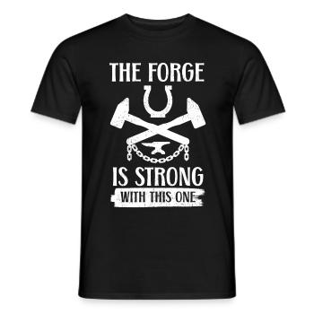 Schmied Schmiede - Männer T-Shirt - Schwarz - Vorne - AI Model Male 178 light (178cm)