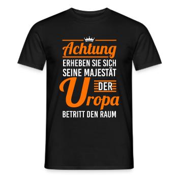 Ihre Majestät der Uropa - Männer T-Shirt - Schwarz - Vorne - AI Model Male 178 light (178cm)