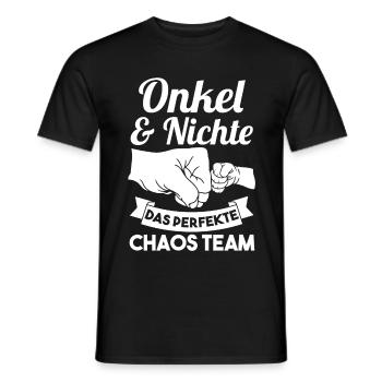 Onkel und Nichte - Männer T-Shirt - Schwarz - Vorne - AI Model Male 178 light (178cm)