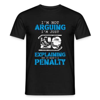 Eishockey - Männer T-Shirt - Schwarz - Vorne - AI Model Male 178 light (178cm)