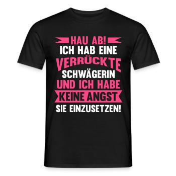 Verrückte Schwägerin - Männer T-Shirt - Schwarz - Vorne - AI Model Male 178 light (178cm)