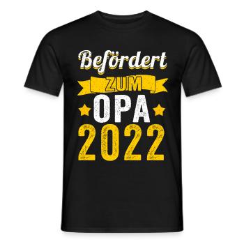 Werdender Opa 2022 - Männer T-Shirt - Schwarz - Vorne - AI Model Male 178 light (178cm)