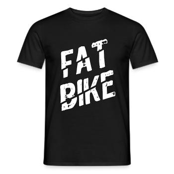 Fatbike Mountainbiken Fat bike - Männer T-Shirt - Schwarz - Vorne - AI Model Male 178 light (178cm)