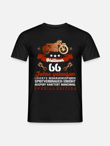 Die Legende feiert Geburtstag und wird 66! - Männer T-Shirt - Schwarz