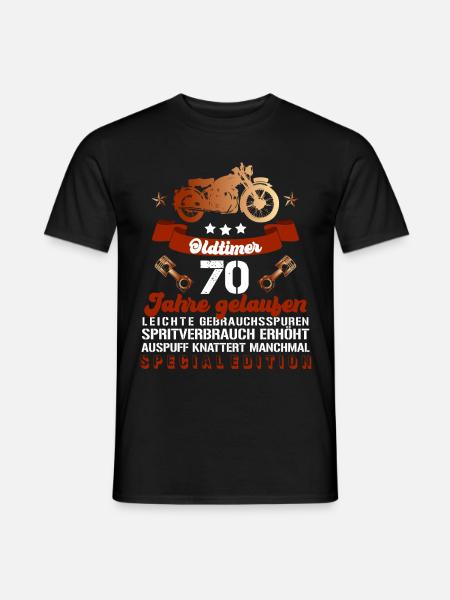 Die Legende feiert Geburtstag und wird 70! - Männer T-Shirt - Schwarz