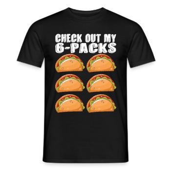 Tacos Taco Mexikanisch Fast Food Geschenk - Männer T-Shirt - Schwarz - Vorne - AI Model Male 178 light (178cm)