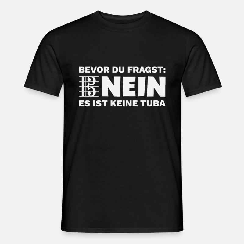Euphonium Eufonium Blechbläser Tuba Spruch - Männer T-Shirt - Schwarz