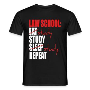 Law School Graduation Law Student Must Haves - Men's T-Shirt - black - Front - AI Model Male 178 light (178cm)