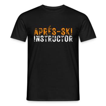 Apres Ski Party Aprés-Ski Instructor Skiurlaub - Männer T-Shirt - Schwarz - Vorne - AI Model Male 178 light (178cm)