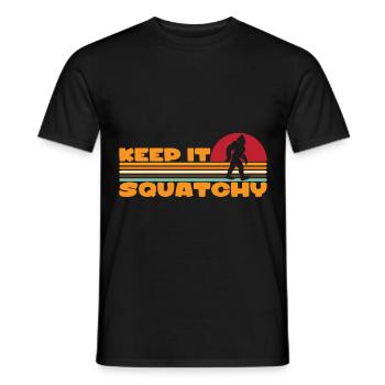 Bigfoot Sasquatch Yeti - Männer T-Shirt - Schwarz - Vorne - AI Model Male 178 light (178cm)