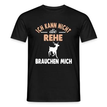 Wald Waldbewohner Reh - Männer T-Shirt - Schwarz - Vorne - AI Model Male 178 light (178cm)