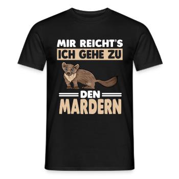Marder - Männer T-Shirt - Schwarz - Vorne - AI Model Male 178 light (178cm)