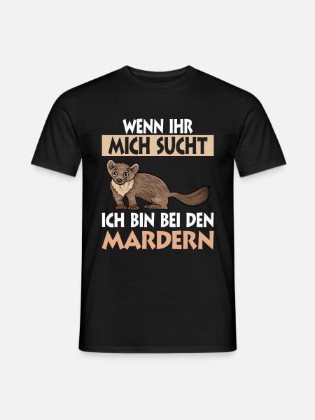 Marder - Männer T-Shirt - Schwarz