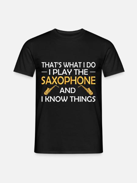 Saxophone Saxophone Jazz Musicians - Men's T-Shirt - black