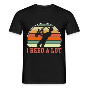Saxophone Saxophone Jazz Musiciens - T-shirt homme - noir - Devant - AI Model Male 178 light (178cm)