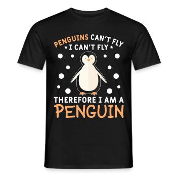 Penguin Penguin Penguin Penguin Lovers - Men's T-Shirt - black - Front - AI Model Male 178 light (178cm)