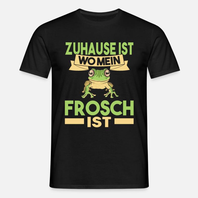 Frosch - Männer T-Shirt - Schwarz