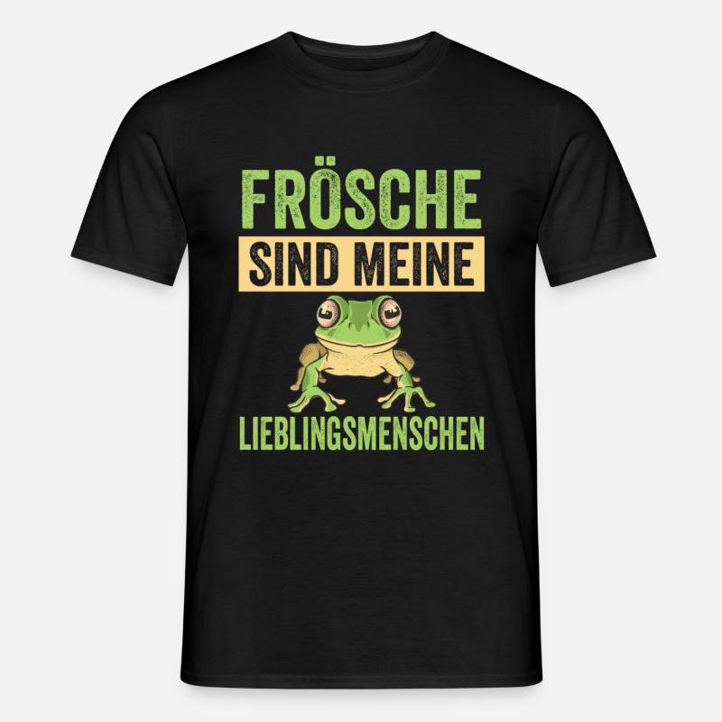 Frösche Frosch - Männer T-Shirt - Schwarz