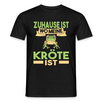 Kröte - Männer T-Shirt - Schwarz - Vorne - AI Model Male 178 light (178cm)