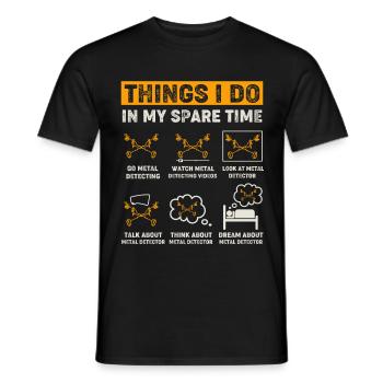 Sondeln Sondler - T-shirt homme - noir - Devant - AI Model Male 178 light (178cm)
