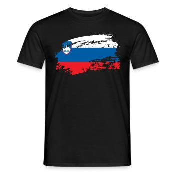 slovénie slovénie - T-shirt homme - noir - Devant - AI Model Male 178 light (178cm)