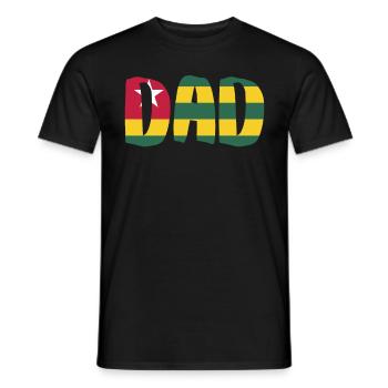 Togo Dad - Männer T-Shirt - Schwarz - Vorne - AI Model Male 178 light (178cm)