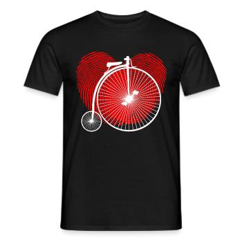 HIGH WHEEL - Männer T-Shirt - Schwarz - Vorne - AI Model Male 178 light (178cm)