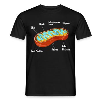 Mitochondria Cell Biology Biologist Science - Männer T-Shirt - Schwarz - Vorne - AI Model Male 178 light (178cm)