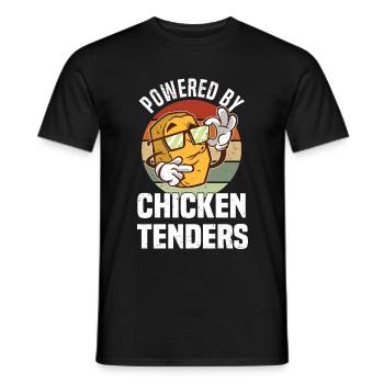 Chicken Diet Breakfast Chicken Nuggets Fan - Men's T-Shirt - black - Front - AI Model Male 178 light (178cm)