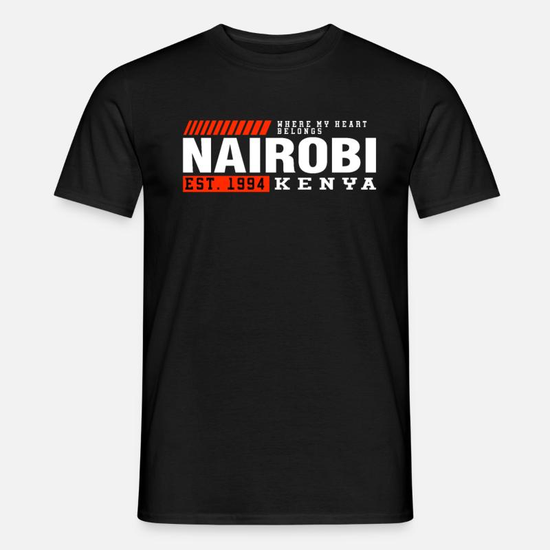 Unique Kenya Gift Idea - Männer T-Shirt - Schwarz