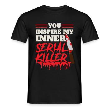 Cinéma Films d’horreur Serial Killer Film d’horreur - T-shirt homme - noir - Devant - AI Model Male 178 light (178cm)