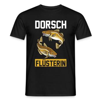 Angeln Anglerin Dorsch Fischer - Männer T-Shirt - Schwarz - Vorne - AI Model Male 178 light (178cm)