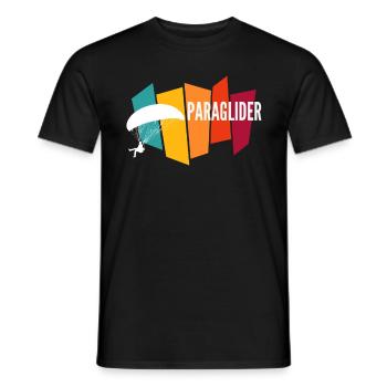 Paraglider - Männer T-Shirt - Schwarz - Vorne - AI Model Male 178 light (178cm)