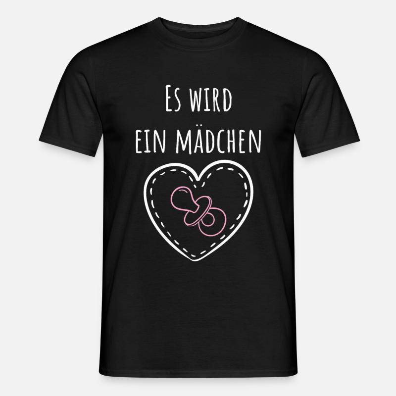 Es wird ein Mädchen! - Männer T-Shirt - Schwarz