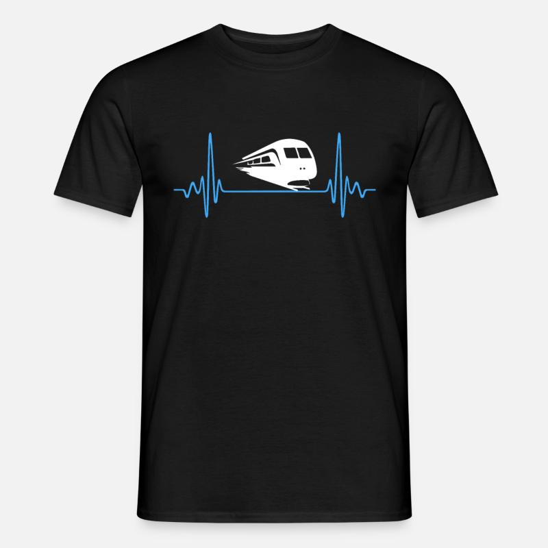 SUBWAY BLUE - Männer T-Shirt - Schwarz