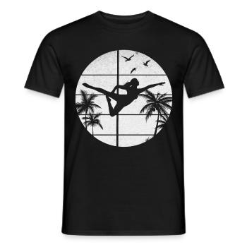 Pole Dance Girl Pole Dancing I Pole Dance - Men's T-Shirt - black - Front - AI Model Male 178 light (178cm)